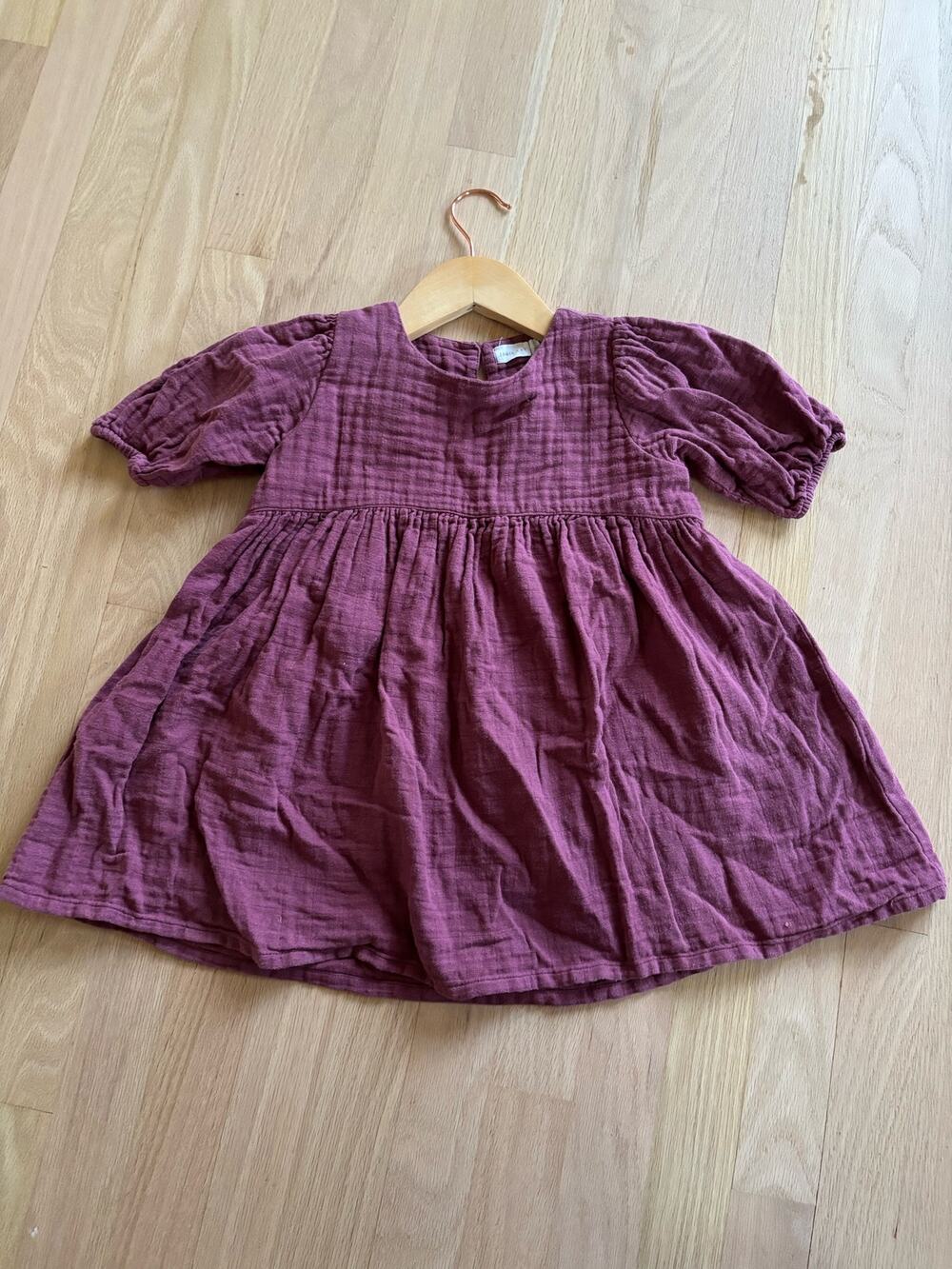 Jamie Kay Gauze Dress Purple 3T